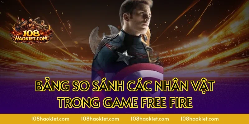Bảng so sánh các nhân vật trong game Free Fire
